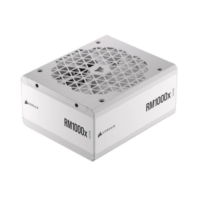 Bloc d'alimentation CORSAIR RM1000x Shift White Cybenetics - 1000W Gold 80 Plus