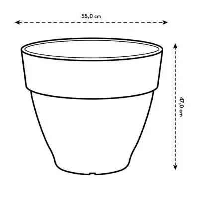 Pot de fleurs rond Elho Vibia Campana 55cm Marron - Extérieur - 100% recyclé Pot de fleurs rond Elho Vibia Campana 55cm Marron - Extérieur - 100% recyclé