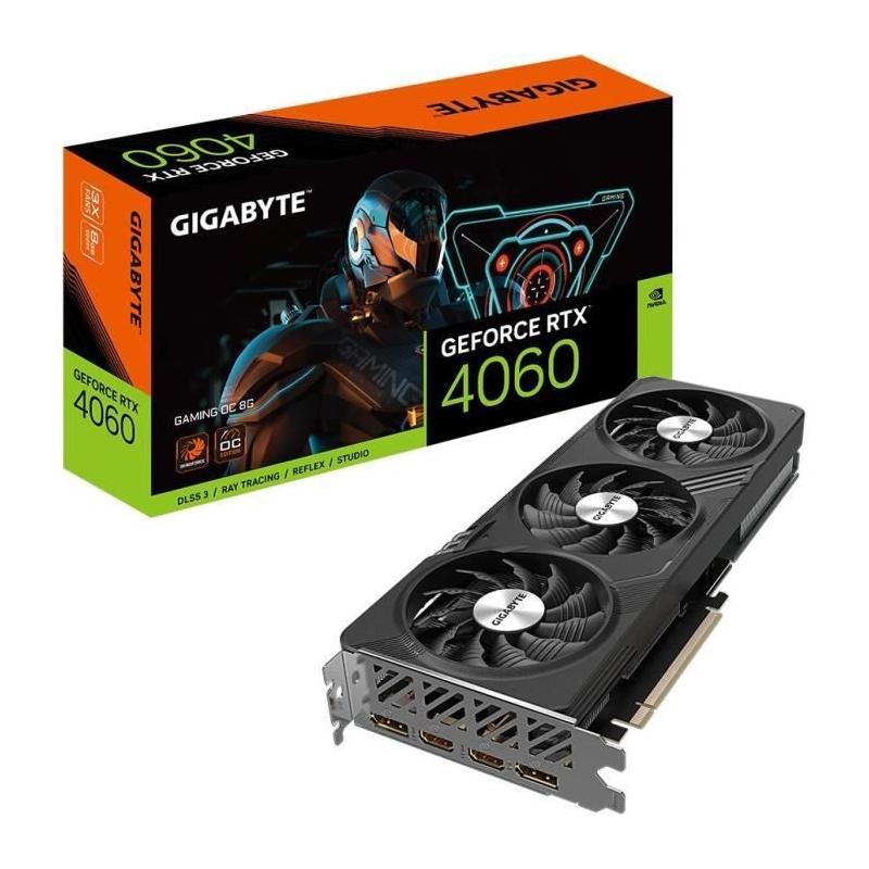 Carte Graphique GIGABYTE GeForce RTX™ 4060 GAMING OC 8G - Performances Gaming Exceptionnelles