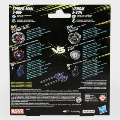 Pack Beyblade X avec Toupie Spider-Man vs Venom - Figurine Miniature