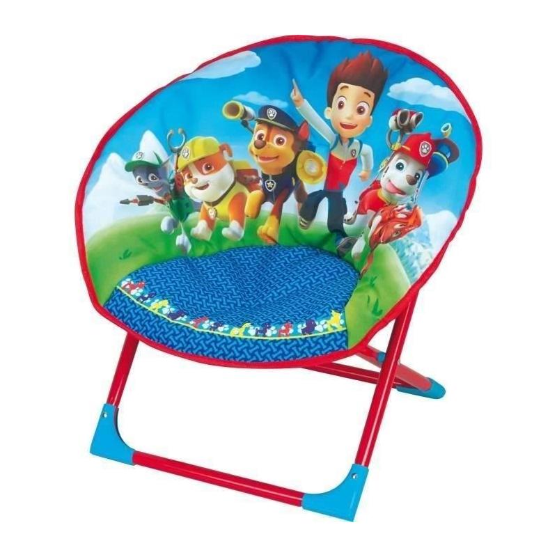 Fauteuil bébé pliable Pat Patrouille - Fun House - Bleu/Rouge - L 52 x P 45 x H 48 cm
