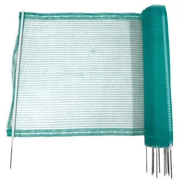 Clôture universelle - KERBL - 20 m - 11 piquets simple pointes - 80 cm - Vert