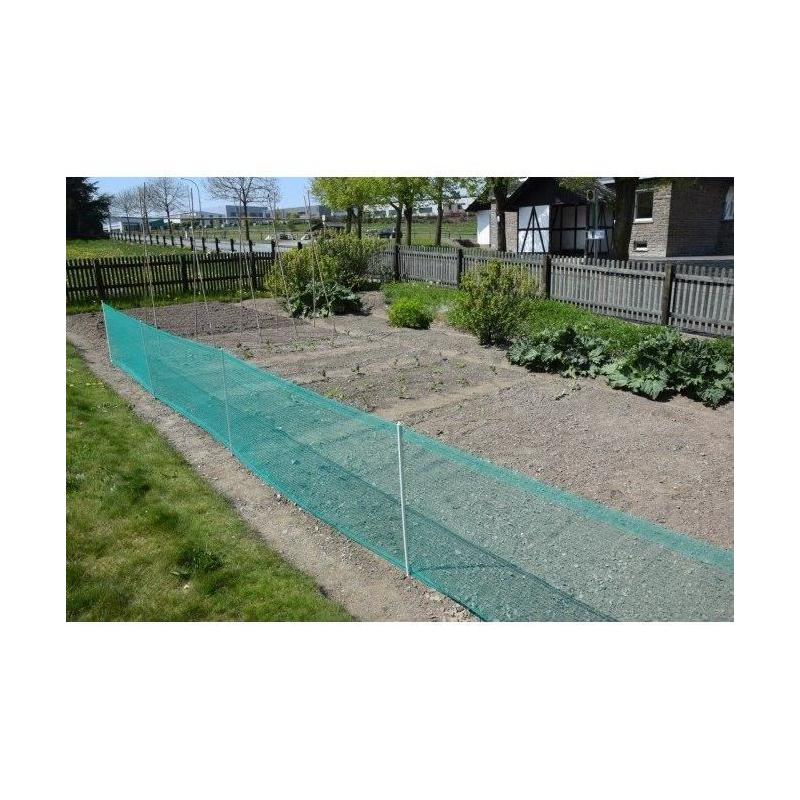Clôture universelle Kerbl - 20m - 11 piquets simple pointes - Vert
