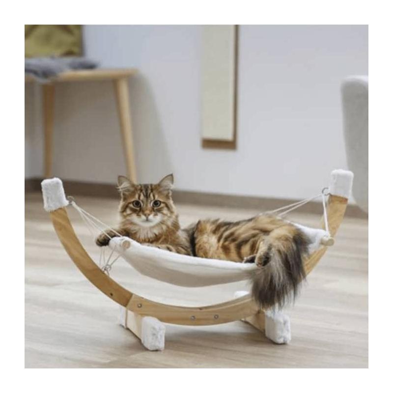 Hamac pour chats Siesta Blanc 82591 - Confort et style pour vos félins!