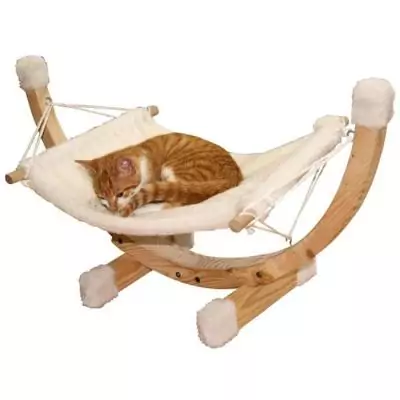 Hamac pour chats Siesta Blanc 82591 - Confort et style pour vos félins!