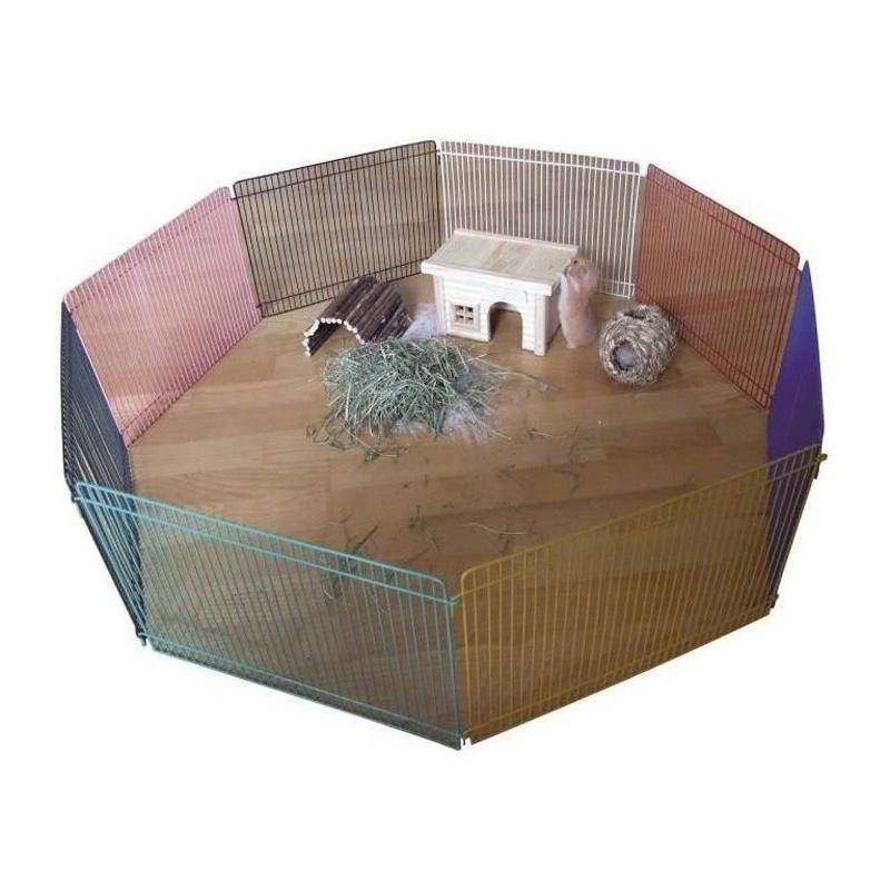 Enclos 8 pièces 34x23cm pour hamster - Idéal pour votre petit compagnon