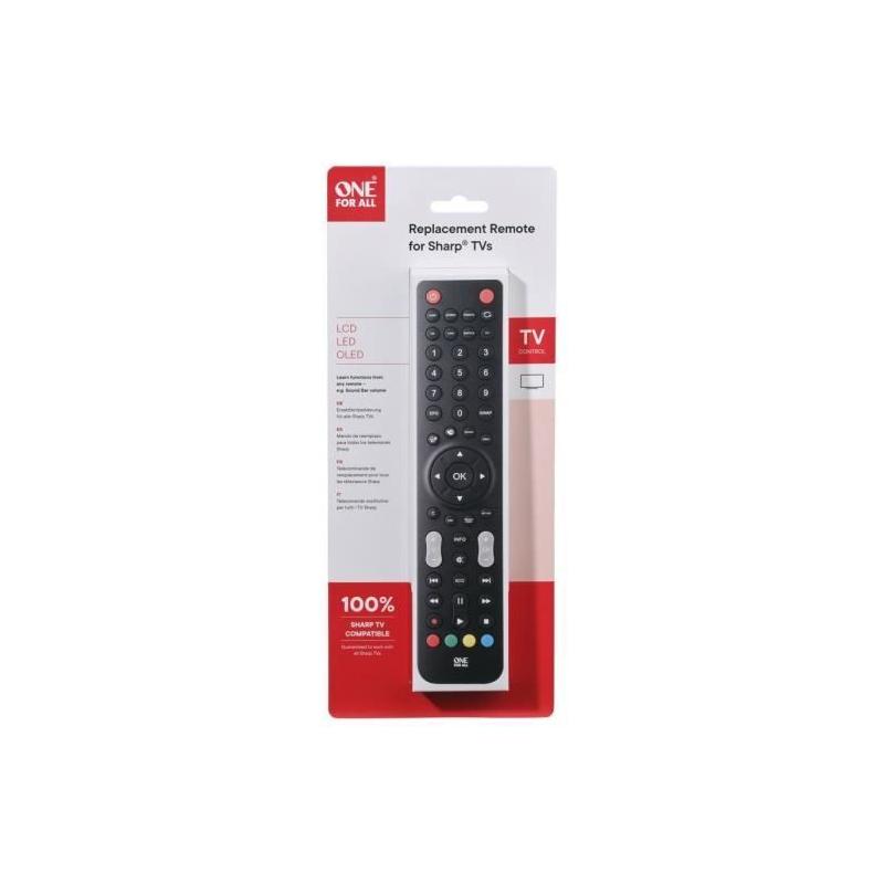 Télécommande universelle pour TV Sharp - Noir