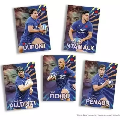 Boîte 7 pochettes RUGBY EDF - PANINI | Jeu de stickers