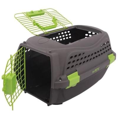 Caisse de transport pour chat M.PETS ECO GIRO - Taille M - Gris