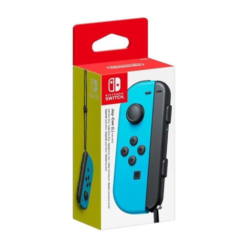 Manette Joy-Con gauche Bleu Néon pour Nintendo Switch - Compact et coloré