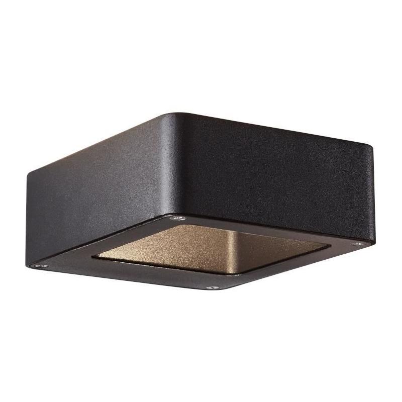 Applique extérieure BRILLIANT GOLDA LED 7W 660lm 3000K Noir - Design compact
