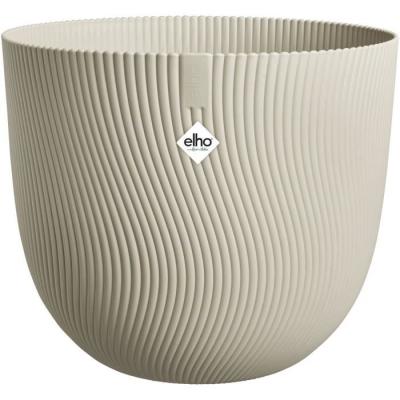 Pot de fleurs ELHO Sereh Rond 30 Beige 100% recyclé - L 30 x B 29.5 x H 25 cm