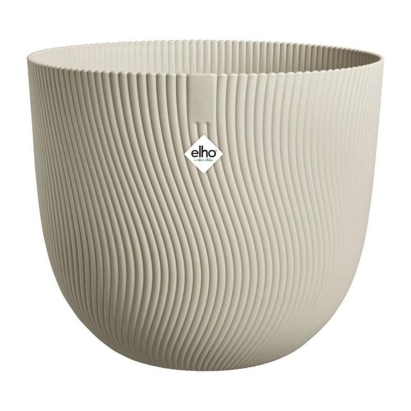 Pot de fleurs ELHO Sereh Rond 30 Beige 100% recyclé - L 30 x B 29.5 x H 25 cm