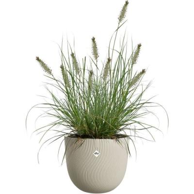 Pot de fleurs ELHO Sereh Rond 30 Beige 100% recyclé - L 30 x B 29.5 x H 25 cm
