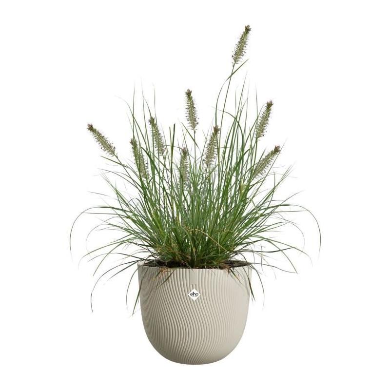 Pot de fleurs ELHO Sereh Rond 30 Beige 100% recyclé - L 30 x B 29.5 x H 25 cm