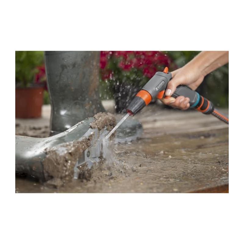 Pistolet d'arrosage GARDENA Comfort - Jet concentré & brume - Verrouillage - 5 ans