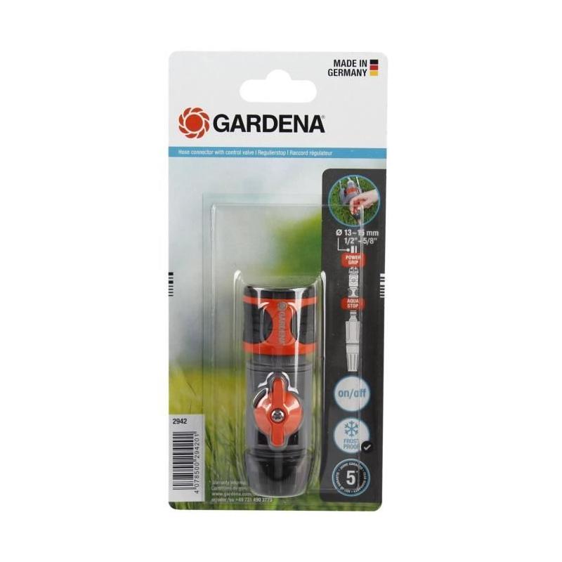 Raccord régulateur GARDENA - Débit et pression réglables