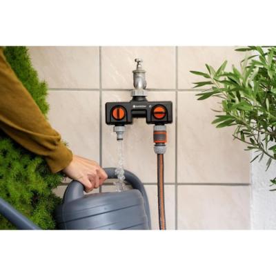 Sélecteur d'arrosage 2 voies GARDENA - Double sorties indépendantes