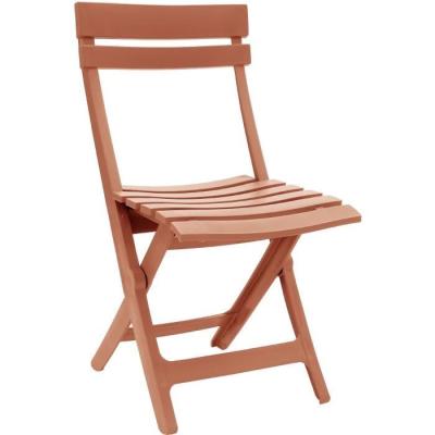 Chaise pliante terracotta GROSFILLEX - Pratique et élégante