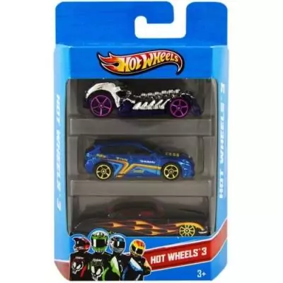 Coffret de 3 Véhicules Hot Wheels - Miniatures pour Enfant - 3 ans +