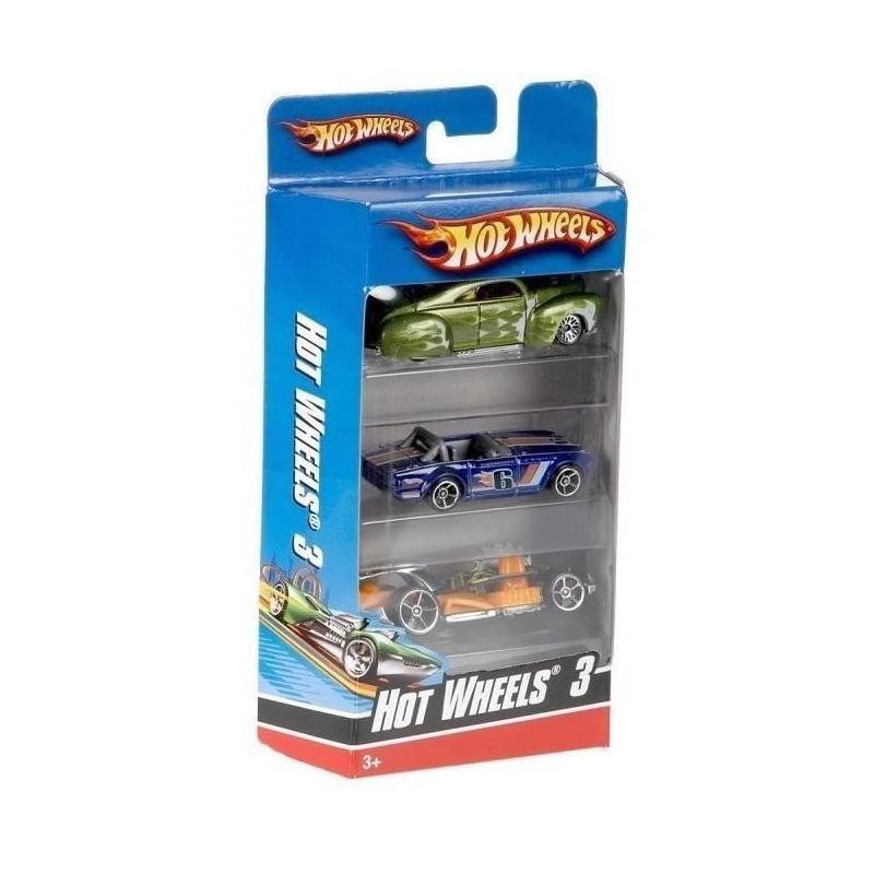 Coffret de 3 Véhicules Hot Wheels - Miniatures pour Enfant - 3 ans +