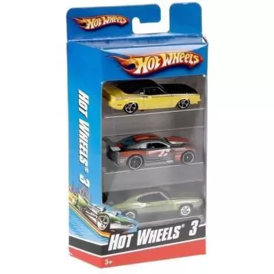 Coffret de 3 Véhicules Hot Wheels - Miniatures pour Enfant - 3 ans +