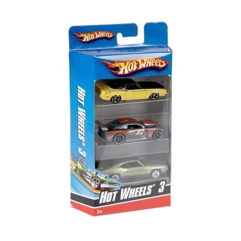 Coffret de 3 Véhicules Hot Wheels - Miniatures pour Enfant - 3 ans +