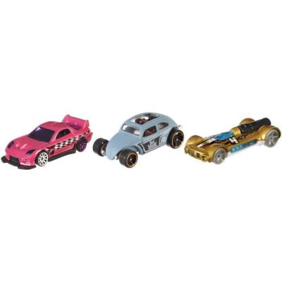 Coffret de 3 Véhicules Hot Wheels - Miniatures pour Enfant - 3 ans +