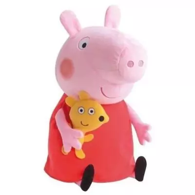 Peluche Peppa Pig Jemini 37cm - Rose, rouge et jaune - Pour bébé