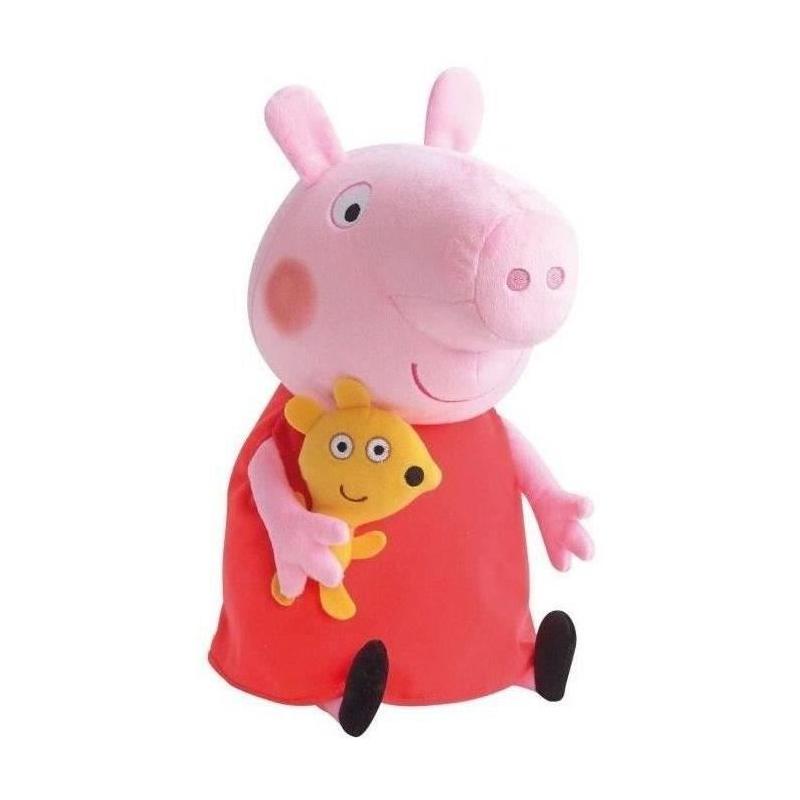 Peluche Peppa Pig Jemini 37cm - Rose, rouge et jaune - Pour bébé