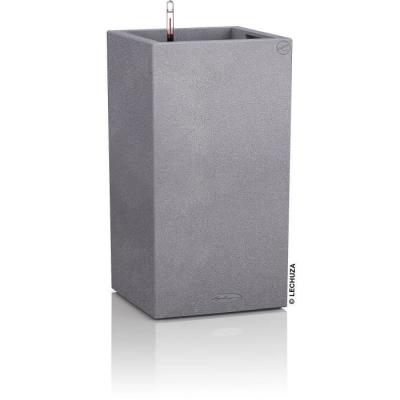 Pot de fleur LEC Canto Stone Colonne 40 Gris pierre - Résistant aux intempéries