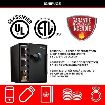 Coffre-fort MASTER LOCK Ignifuge et Etanche - XXL 56,6L