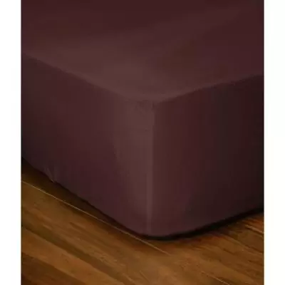 Drap-housse Marron 160x200+25cm - Plus responsable - Oeko-Tex
