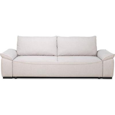 Canapé convertible beige NORMAN - 3/4 places - Avec coffre - 240 x 85 x 85 cm