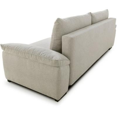 Canapé convertible beige NORMAN - 3/4 places - Avec coffre - 240 x 85 x 85 cm