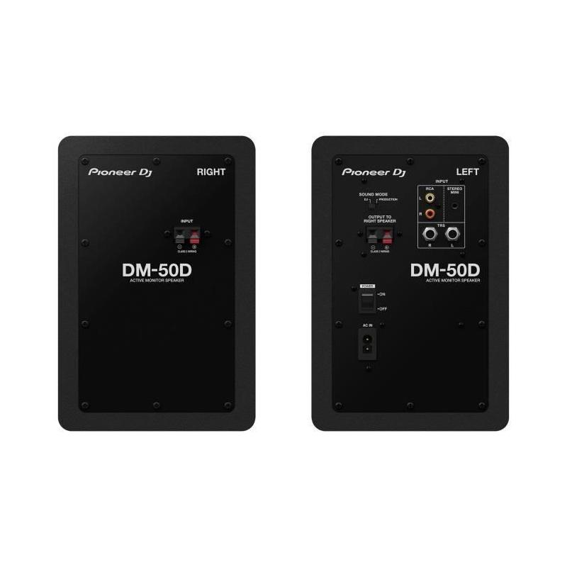 Enceintes de monitoring Pioneer DJ DM-50D - 2x25W - Noir