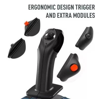 Joystick THRUSTMASTER TCA Sidestick X Airbus Edition - Xbox Series X|S et PC, Dimensions compactes