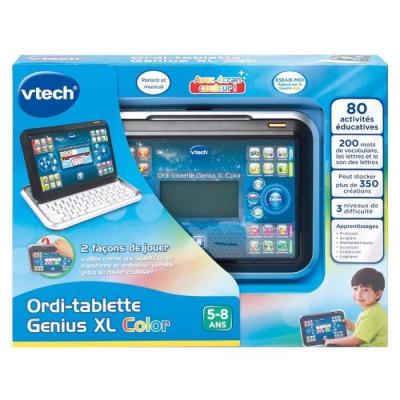 VTECH Genius XL Color - Tablette Enfant Noire - Dimensions compactes