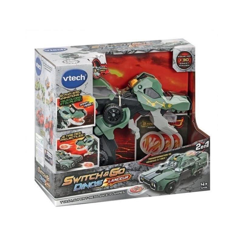 Lanceur de dinosaure VTECH - Tyram, le super T-Rex cracheur de flammes