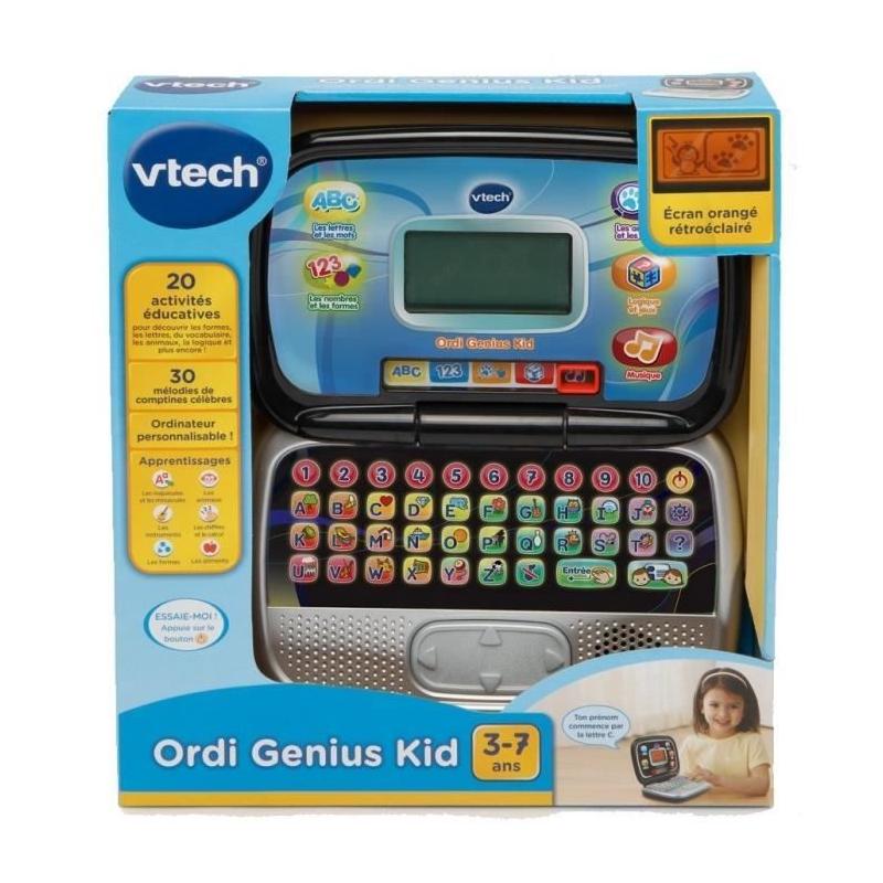 Ordinateur Interactif Enfant VTECH Genius Kid - Noir - 20 activités - Éducatif