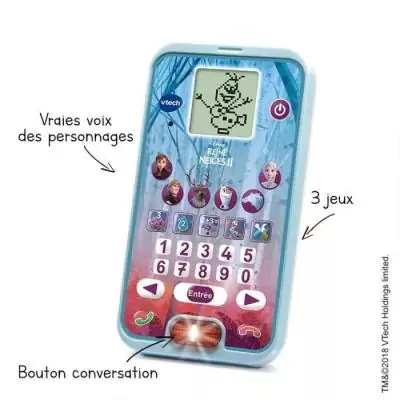 Smartphone éducatif VTECH La Reine des Neiges 2 - Idéal 3-7 ans