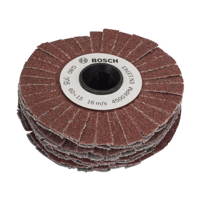 Cylindre abrasif Bosch - Accessoire Texoro, Grain 80, Largeur 15mm