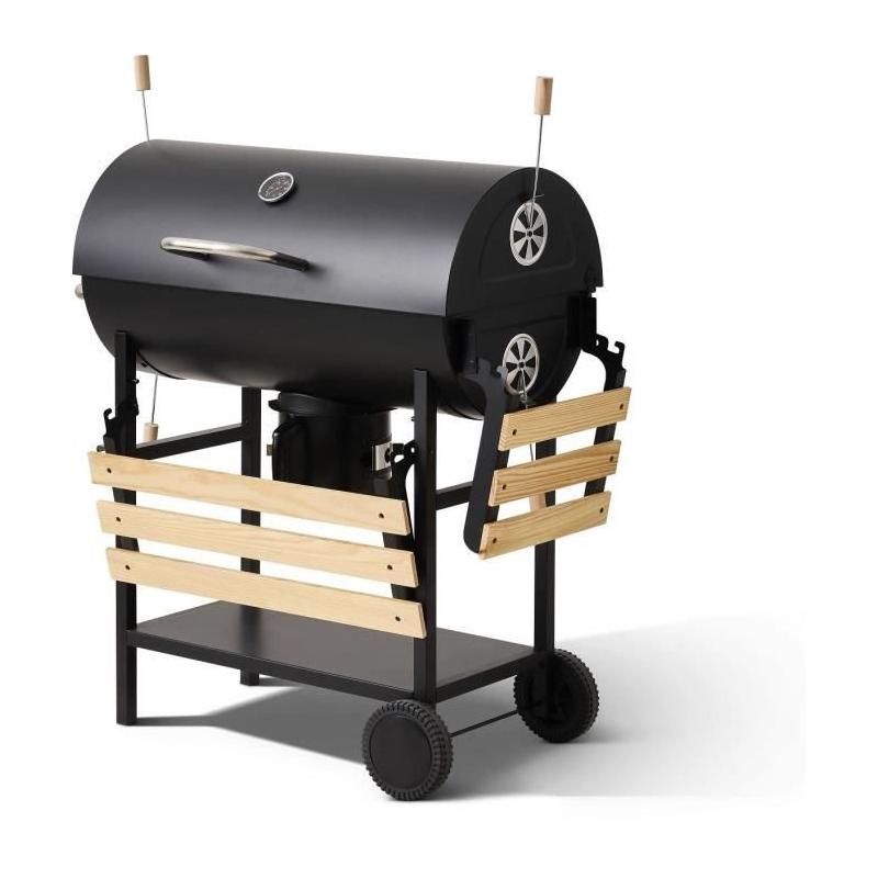 Barbecue à charbon - COOKING BOX - MIKE EVOLUTION - Noir
