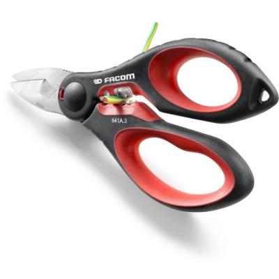 Ciseaux Électricien FACOM - Coupe puissante et précise