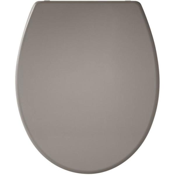 Abattant Presto Taupe - Thermodur - Fixation par le dessus - Antibactérien