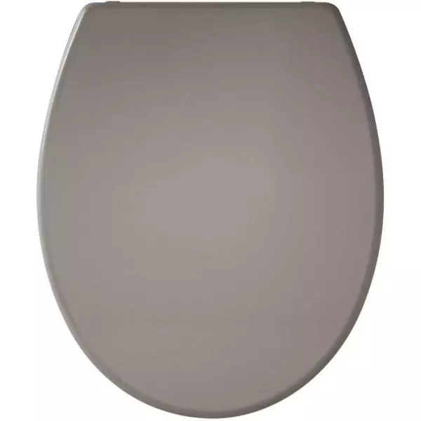 Abattant Presto Taupe - Thermodur - Fixation par le dessus - Antibactérien