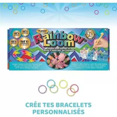 Métier à tisser Rainbow Loom Original - Créez vos bijoux avec 600 élastiques