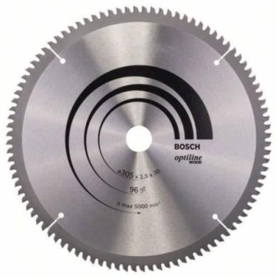 Lame de scie circulaire Bosch 305 x 30 x 2,5 mm (96 dents) - Idéale pour le bois !