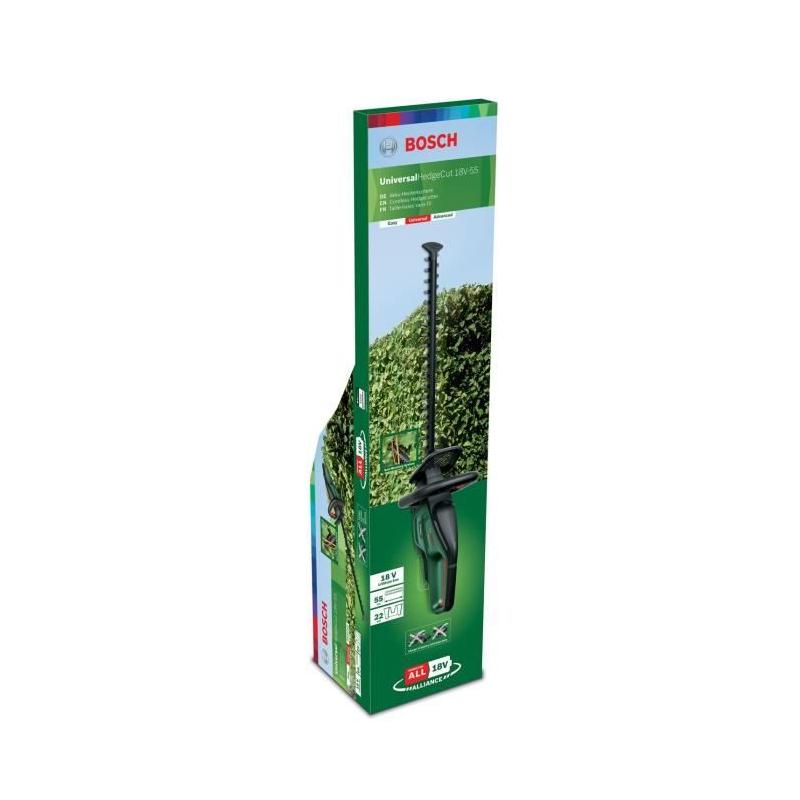 Taille-haie sans fil Bosch UniversalHedge Cut 18-55 - Compact et performant