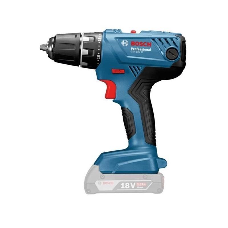 Perceuse-visseuse Bosch GSB 18V-21 - 2 batteries 4Ah - 82 accessoires